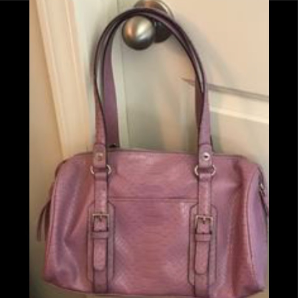 Lavender satchel style handbag